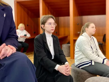 Советник губернатора Нижегородской области Ремо Кирш выступил перед юными дипломатами